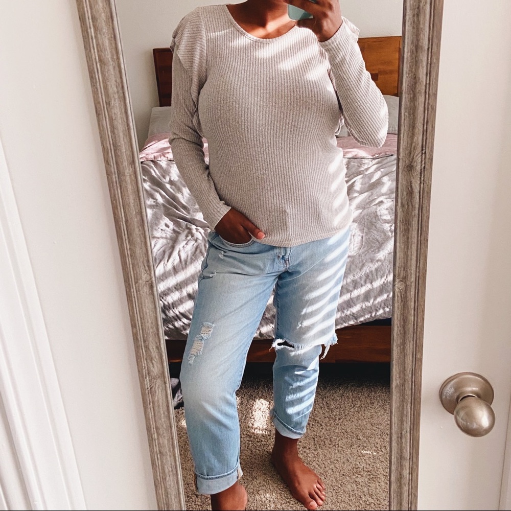 COPY - Lucky Brand | Ribbed Ruffle Top